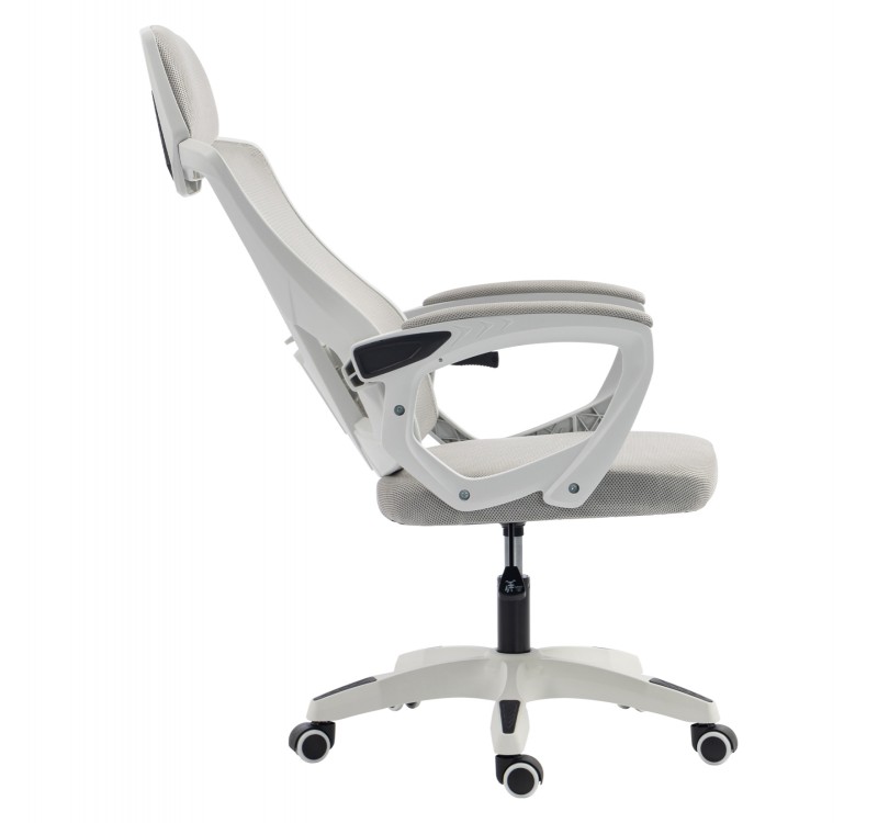 ΚΑΡΕΚΛΑ ΓΡΑΦΕΙΟΥ SALAS HM1223.02 P.P. ΛΕΥΚΟ-ΓΚΡΙ MESH ΥΦΑΣΜΑ 60x60x118-128Υεκ