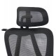 ΚΑΡΕΚΛΑ ΓΡΑΦΕΙΟΥ FRANTIC HM1224.01 ΜΑΥΡO MESH & ΠΟΛΥΠΡΟΠΥΛΕΝΙΟ 60x60x134Υεκ