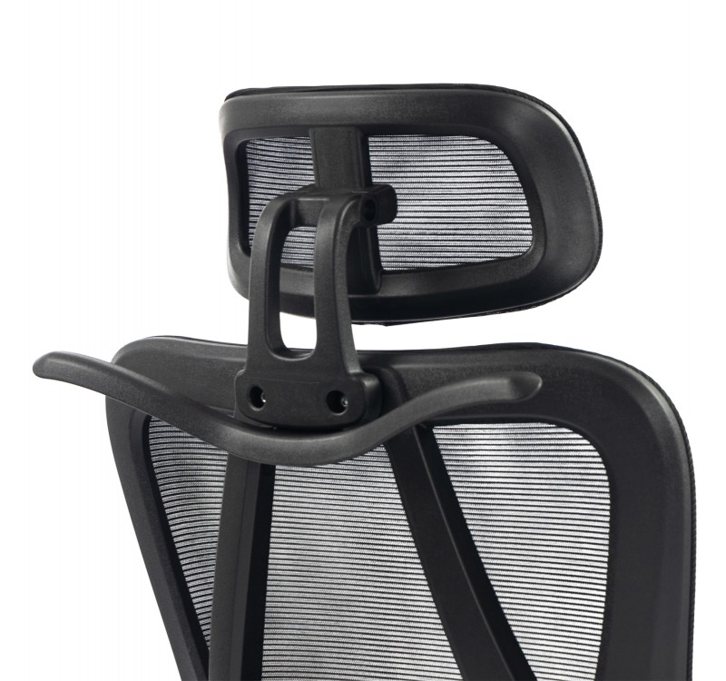 ΚΑΡΕΚΛΑ ΓΡΑΦΕΙΟΥ FRANTIC HM1224.01 ΜΑΥΡO MESH & ΠΟΛΥΠΡΟΠΥΛΕΝΙΟ 60x60x134Υεκ