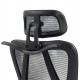 ΚΑΡΕΚΛΑ ΓΡΑΦΕΙΟΥ FRANTIC HM1224.01 ΜΑΥΡO MESH & ΠΟΛΥΠΡΟΠΥΛΕΝΙΟ 60x60x134Υεκ