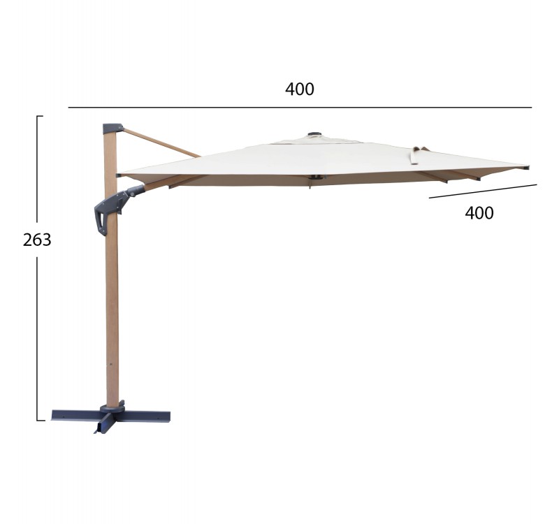 ΕΠΑΓΓΕΛΜΑΤΙΚΗ ΟΜΠΡΕΛΑ JAVANTE HM6621.02 HEAT TRANSFER ΑΛΟΥΜ.--ΜΠΕΖ ΠΑΝΙ 400x400x270Yεκ