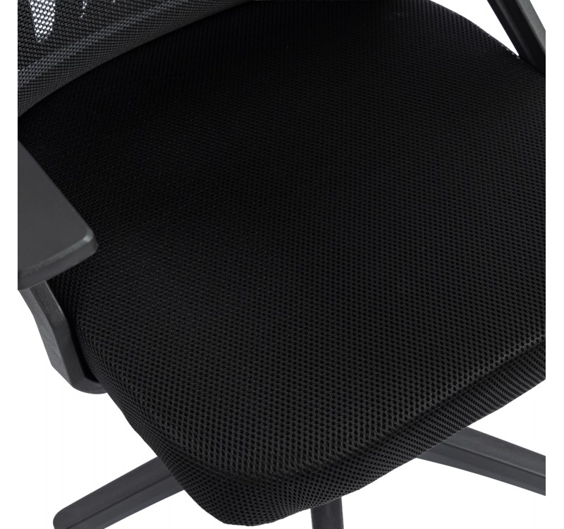 ΚΑΡΕΚΛΑ ΓΡΑΦΕΙΟΥ MATRON HM1226.01 ΜΑΥΡO PP & MESH ΥΦΑΣΜΑ 47x47x128Υεκ