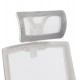 ΚΑΡΕΚΛΑ ΓΡΑΦΕΙΟΥ MATRON HM1226.02 ΛΕΥΚΟ PP--ΑΝΟΙΧΤΟ ΓΚΡΙ MESH 47x47x128Υεκ