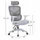 ΚΑΡΕΚΛΑ ΓΡΑΦΕΙΟΥ APEX HM1227.02 ΛΕΥΚΟ PP--ΑΝΟΙΧΤΟ ΓΚΡΙ MESH 68x68x120-130Υεκ