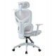 ΚΑΡΕΚΛΑ ΓΡΑΦΕΙΟΥ APEX HM1227.02 ΛΕΥΚΟ PP--ΑΝΟΙΧΤΟ ΓΚΡΙ MESH 68x68x120-130Υεκ