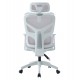 ΚΑΡΕΚΛΑ ΓΡΑΦΕΙΟΥ APEX HM1227.02 ΛΕΥΚΟ PP--ΑΝΟΙΧΤΟ ΓΚΡΙ MESH 68x68x120-130Υεκ