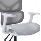 ΚΑΡΕΚΛΑ ΓΡΑΦΕΙΟΥ APEX HM1227.02 ΛΕΥΚΟ PP--ΑΝΟΙΧΤΟ ΓΚΡΙ MESH 68x68x120-130Υεκ