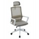 ΚΑΡΕΚΛΑ ΓΡΑΦΕΙΟΥ VELOCITY HM1229.02 ΛΕΥΚΟ PP--ΑΝΟΙΧΤΟ ΓΚΡΙ MESH 61x62x123Υεκ