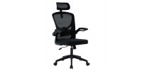 ΚΑΡΕΚΛΑ ΓΡΑΦΕΙΟΥ FLOATER HM1230.01 ΜΑΥΡO MESH & PP 62x62x106-116Υεκ