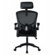 ΚΑΡΕΚΛΑ ΓΡΑΦΕΙΟΥ FLOATER HM1230.01 ΜΑΥΡO MESH & PP 62x62x106-116Υεκ