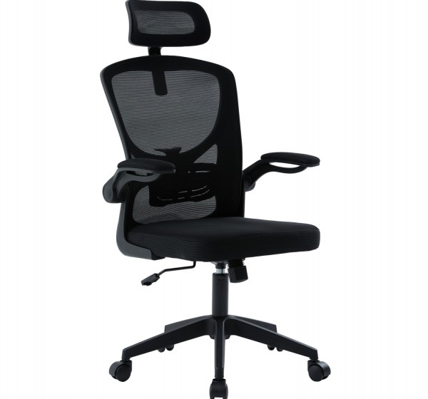 ΚΑΡΕΚΛΑ ΓΡΑΦΕΙΟΥ FLOATER HM1230.01 ΜΑΥΡO MESH & PP 62x62x106-116Υεκ