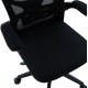 ΚΑΡΕΚΛΑ ΓΡΑΦΕΙΟΥ FLOATER HM1230.01 ΜΑΥΡO MESH & PP 62x62x106-116Υεκ