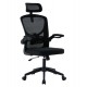 ΚΑΡΕΚΛΑ ΓΡΑΦΕΙΟΥ FLOATER HM1230.01 ΜΑΥΡO MESH & PP 62x62x106-116Υεκ