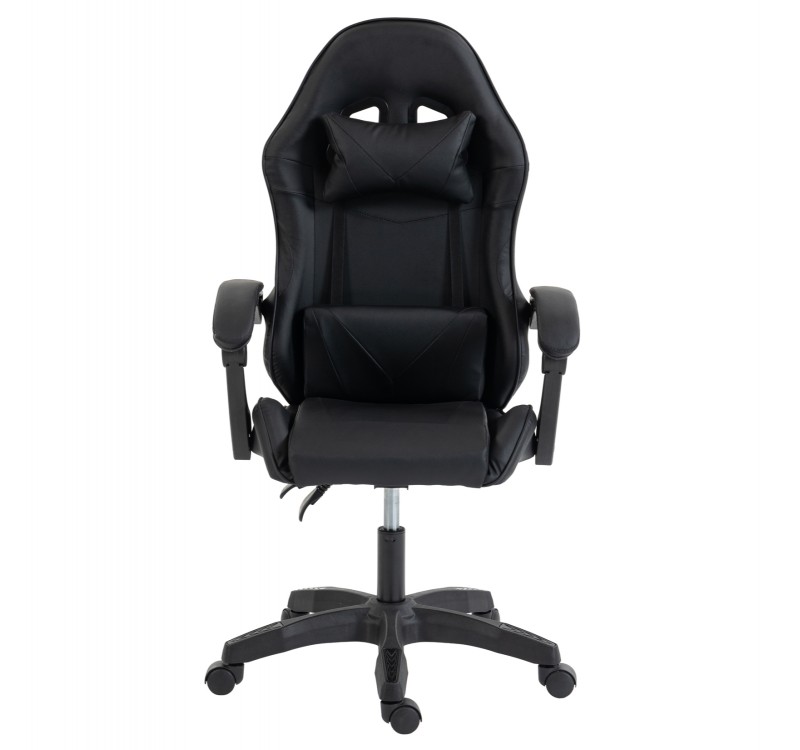 ΚΑΡΕΚΛΑ GAMING STRATUS HM1231.01 ΜΑΥΡΟ PVC--ΜΕ ΜΑΞIΛΑΡΑΚΙΑ ΜΕΣΗΣ/ΚΕΦΑΛΗΣ 60x59x117Υεκ