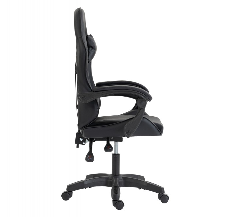 ΚΑΡΕΚΛΑ GAMING STRATUS HM1231.01 ΜΑΥΡΟ PVC--ΜΕ ΜΑΞIΛΑΡΑΚΙΑ ΜΕΣΗΣ/ΚΕΦΑΛΗΣ 60x59x117Υεκ