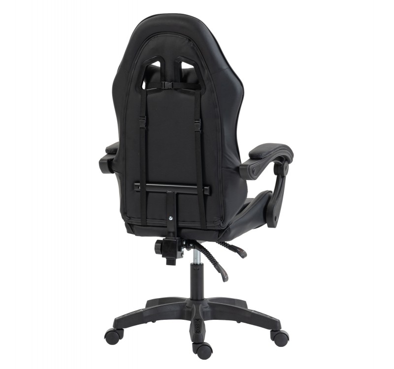 ΚΑΡΕΚΛΑ GAMING STRATUS HM1231.01 ΜΑΥΡΟ PVC--ΜΕ ΜΑΞIΛΑΡΑΚΙΑ ΜΕΣΗΣ/ΚΕΦΑΛΗΣ 60x59x117Υεκ