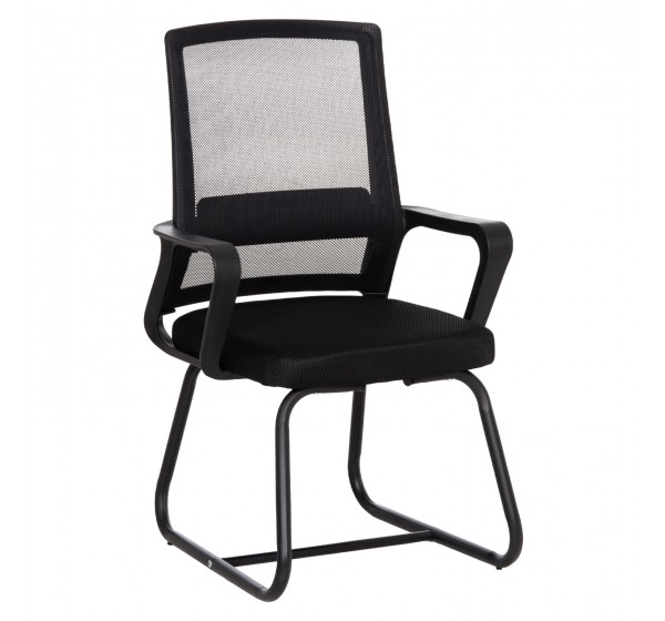 ΚΑΡΕΚΛΑ ΕΠΙΣΚΕΠΤΗ CASTER HM1228.01 PP--MESH--ΜΕΤΑΛΛΟ ΜΑΥΡΟ 46x52x94Υεκ