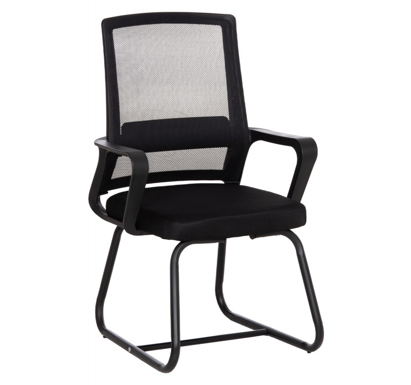 ΚΑΡΕΚΛΑ ΕΠΙΣΚΕΠΤΗ CASTER HM1228.01 PP--MESH--ΜΕΤΑΛΛΟ ΜΑΥΡΟ 46x52x94Υεκ
