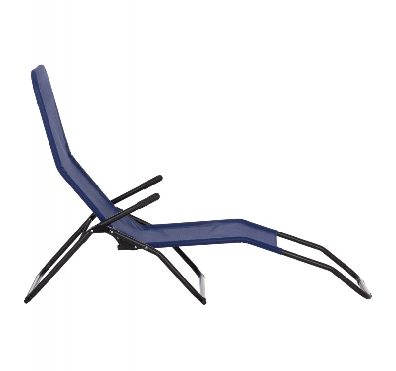 ΞΑΠΛΩΣΤΡΑ ΚΟΥΝΙΣΤΗ SWINGSAND HM6553.05 ΜΠΛΕ TEXTILENE--ΜΑΥΡΟ ΜΕΤΑΛΛΟ 143x60x94Υεκ