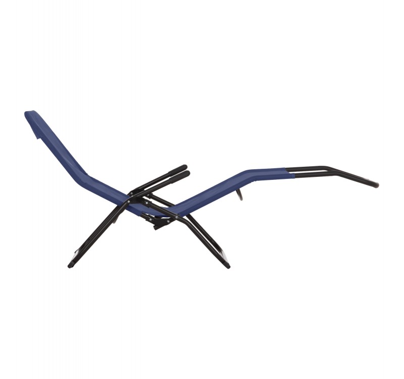 ΞΑΠΛΩΣΤΡΑ ΚΟΥΝΙΣΤΗ SWINGSAND HM6553.05 ΜΠΛΕ TEXTILENE--ΜΑΥΡΟ ΜΕΤΑΛΛΟ 143x60x94Υεκ