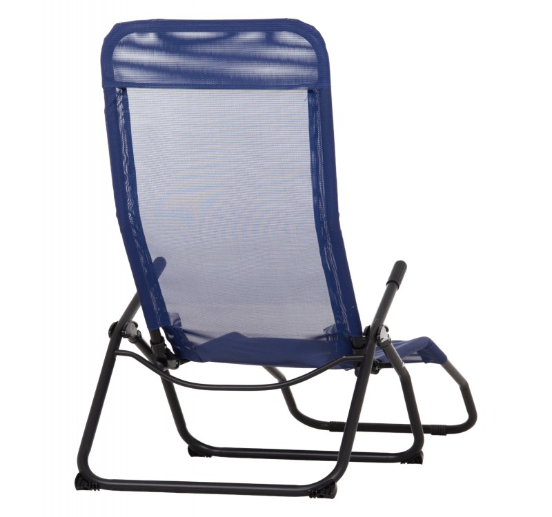 ΞΑΠΛΩΣΤΡΑ ΚΟΥΝΙΣΤΗ SWINGSAND HM6553.05 ΜΠΛΕ TEXTILENE--ΜΑΥΡΟ ΜΕΤΑΛΛΟ 143x60x94Υεκ