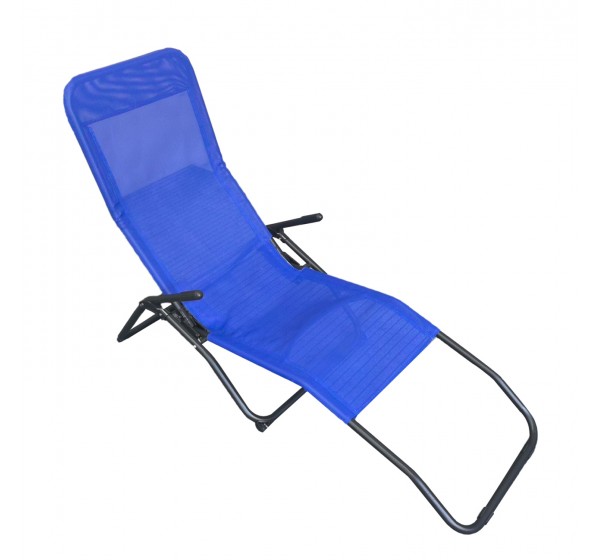 ΞΑΠΛΩΣΤΡΑ ΚΟΥΝΙΣΤΗ SWINGSAND HM6553.05 ΜΠΛΕ TEXTILENE--ΜΑΥΡΟ ΜΕΤΑΛΛΟ 142x60x95Υεκ