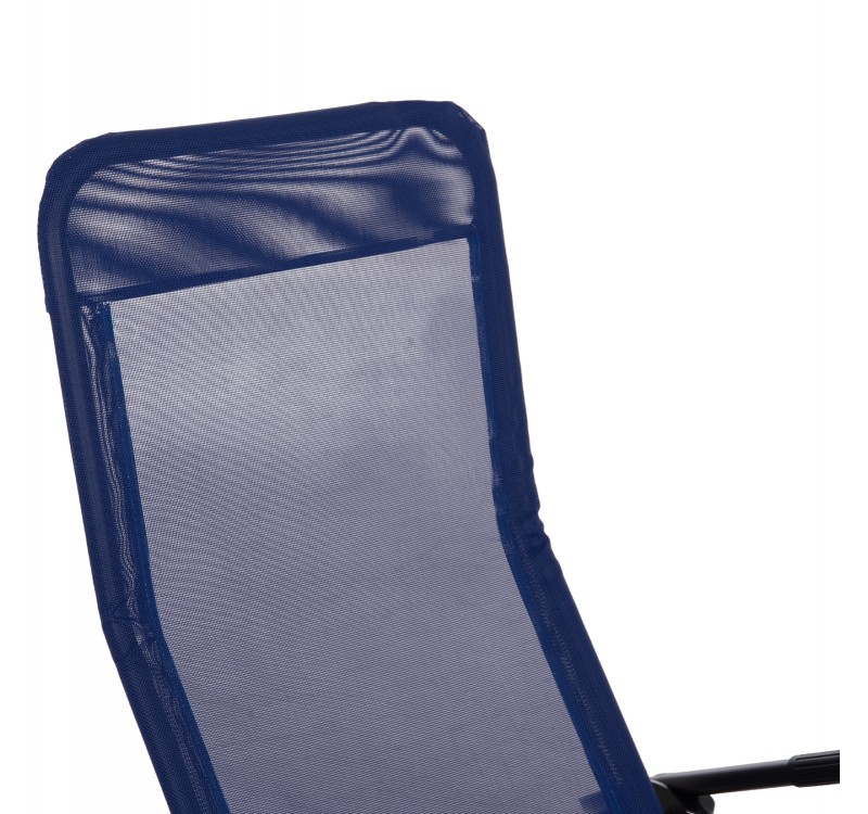 ΞΑΠΛΩΣΤΡΑ ΚΟΥΝΙΣΤΗ SWINGSAND HM6553.05 ΜΠΛΕ TEXTILENE--ΜΑΥΡΟ ΜΕΤΑΛΛΟ 143x60x94Υεκ
