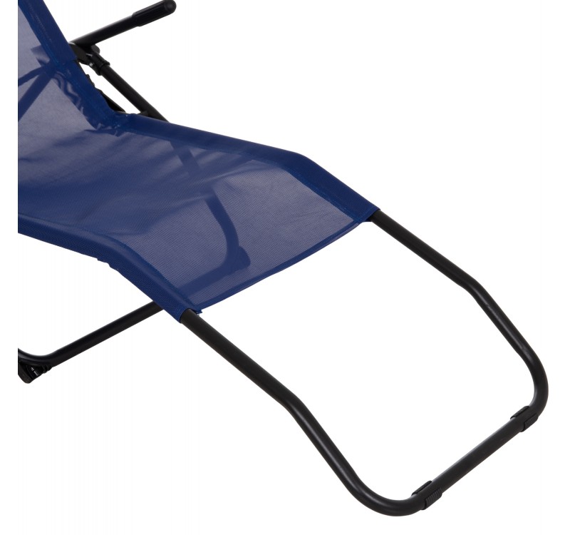 ΞΑΠΛΩΣΤΡΑ ΚΟΥΝΙΣΤΗ SWINGSAND HM6553.05 ΜΠΛΕ TEXTILENE--ΜΑΥΡΟ ΜΕΤΑΛΛΟ 143x60x94Υεκ