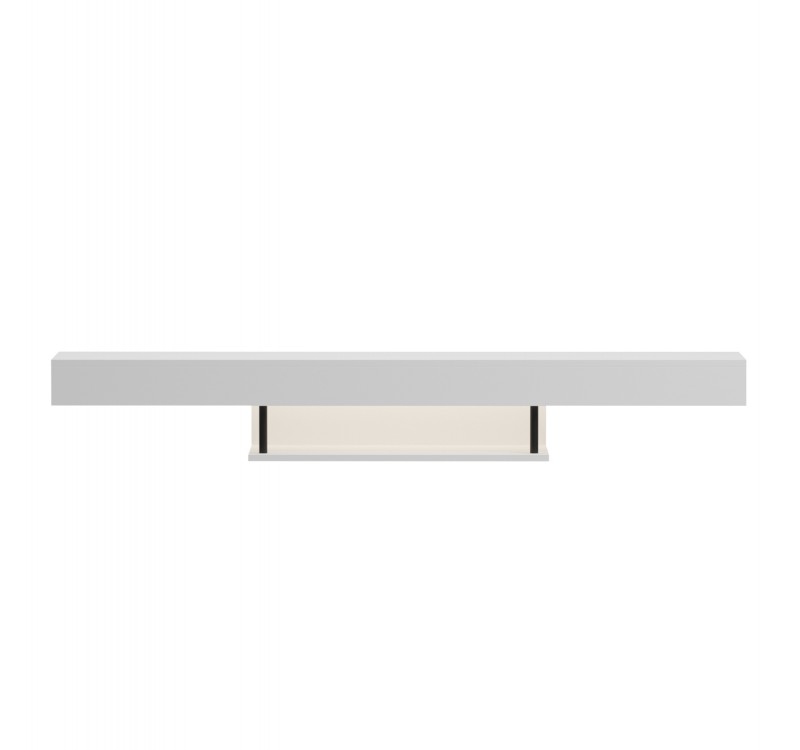 ΕΠΙΠΛΟ ΤΗΛΕΟΡΑΣΗΣ ΤΟΙΧΟΥ ME LED SAVOR HM18381.02 ΜΕΛΑΜΙΝΗ ΛΕΥΚΗ 150x29,5x22Υεκ