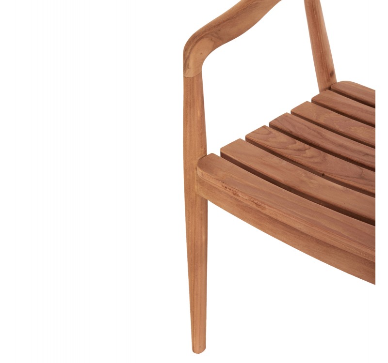 ΣΕΤ ΤΡΑΠΕΖΑΡΙΑΣ ΕΞ.ΧΩΡΟΥ 5ΤΜΧ EBENIZER HM10915 ΞΥΛΟ TEAK ΣΕ ΦΥΣΙΚΟ
