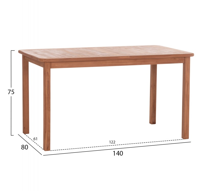 ΣΕΤ ΤΡΑΠΕΖΑΡΙΑΣ ΕΞ.ΧΩΡΟΥ 5ΤΜΧ ROBBIE ΗΜ10926 ΞΥΛΟ TEAK ΣΕ ΦΥΣΙΚΟ