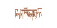 ΣΕΤ ΤΡΑΠΕΖΑΡΙΑΣ ΕΞ.ΧΩΡΟΥ 5ΤΜΧ ROBBIE ΗΜ10926 ΞΥΛΟ TEAK ΣΕ ΦΥΣΙΚΟ