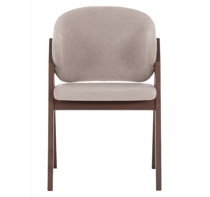 ΚΑΡΕΚΛΑ HANA HM9746.11 RUBBERWOOD ΣΕ ΜΑΥΡΟ ΧΡΩΜΑ-ΓΚΡΙ ΥΦΑΣΜΑ 55,5x60x85Yεκ.