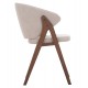 ΚΑΡΕΚΛΑ HANA HM9746.11 RUBBERWOOD ΣΕ ΜΑΥΡΟ ΧΡΩΜΑ-ΓΚΡΙ ΥΦΑΣΜΑ 55,5x60x85Yεκ.