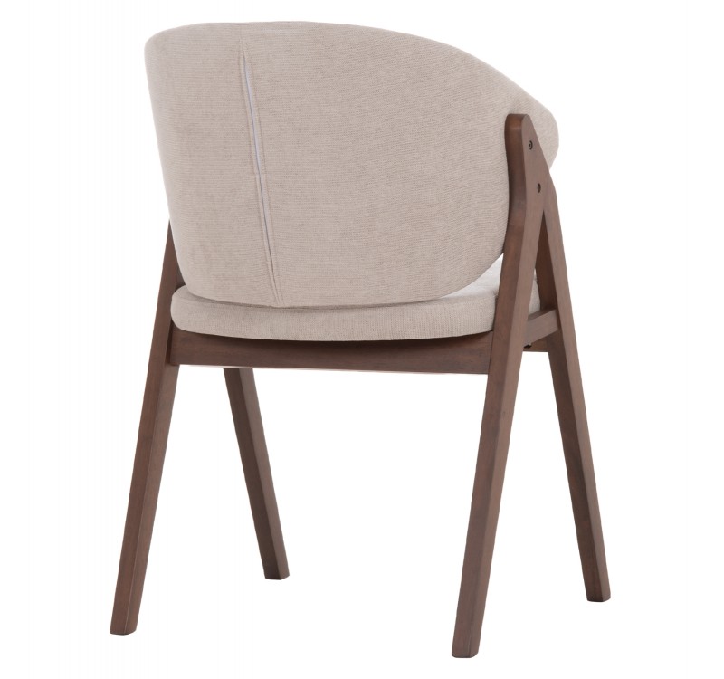 ΚΑΡΕΚΛΑ HANA HM9746.11 RUBBERWOOD ΣΕ ΜΑΥΡΟ ΧΡΩΜΑ-ΓΚΡΙ ΥΦΑΣΜΑ 55,5x60x85Yεκ.