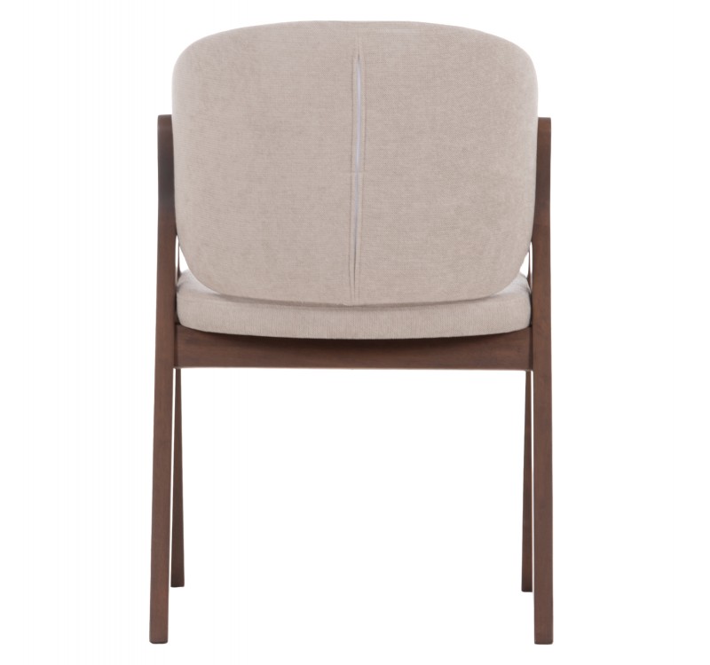 ΚΑΡΕΚΛΑ HANA HM9746.11 RUBBERWOOD ΣΕ ΜΑΥΡΟ ΧΡΩΜΑ-ΓΚΡΙ ΥΦΑΣΜΑ 55,5x60x85Yεκ.