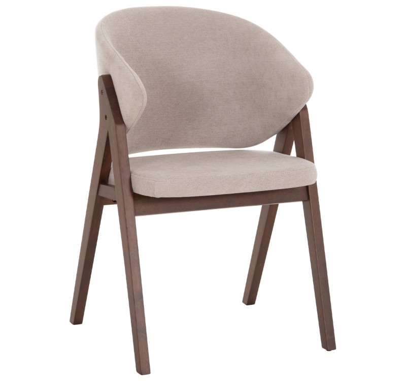 ΚΑΡΕΚΛΑ HANA HM9746.11 RUBBERWOOD ΣΕ ΜΑΥΡΟ ΧΡΩΜΑ-ΓΚΡΙ ΥΦΑΣΜΑ 55,5x60x85Yεκ.