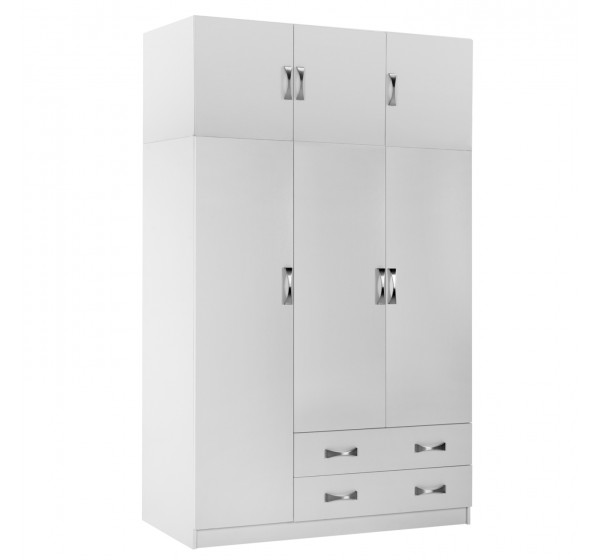 ΝΤΟΥΛΑΠΑ 3ΦΥΛΛΗ ΜΕ ΠΑΤΑΡΙ CARLY HM10891.05 ΜΕΛΑΜΙΝΗ ΣΕ ΛΕΥΚΟ 150X55Χ240Υεκ.