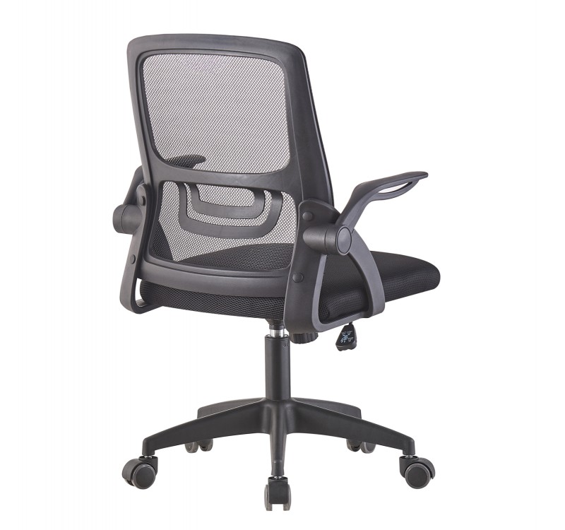 ΚΑΡΕΚΛΑ ΓΡΑΦΕΙΟΥ NETTIS HM1220.01 ΜΑΥΡO MESH-ΒΑΣΗ ΠΟΛΥΠΡΟΠΥΛΕΝΙΟΥ 47x47x109-119Υεκ