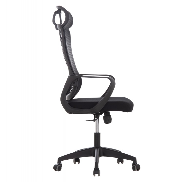 ΚΑΡΕΚΛΑ ΓΡΑΦΕΙΟΥ ELVAR HM1219.01 ΜΑΥΡO MESH--ΒΑΣΗ ΠΟΛΥΠΡΟΠΥΛΕΝΙΟΥ 63x56x125Υεκ