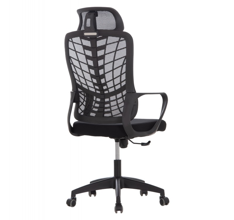 ΚΑΡΕΚΛΑ ΓΡΑΦΕΙΟΥ ELVAR HM1219.01 ΜΑΥΡO MESH--ΒΑΣΗ ΠΟΛΥΠΡΟΠΥΛΕΝΙΟΥ 63x56x125Υεκ