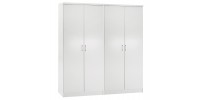 ΣΕΤ 2 ΝΤΟΥΛΑΠΕΣ 2ΦΥΛΛΕΣ JENNA HM11350.05 ΜΕΛΑΜΙΝΗ ΣΕ ΛΕΥΚΟ 160x43x181Υεκ