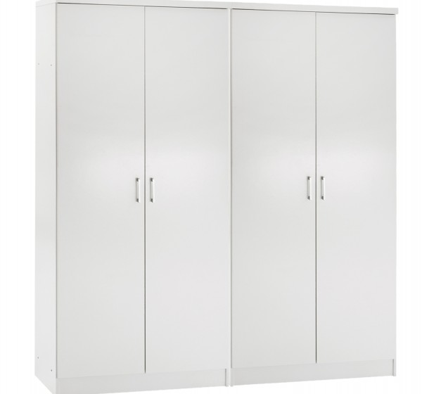 ΣΕΤ 2 ΝΤΟΥΛΑΠΕΣ 2ΦΥΛΛΕΣ JENNA HM11350.05 ΜΕΛΑΜΙΝΗ ΣΕ ΛΕΥΚΟ 160x43x181Υεκ