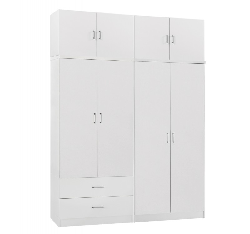 ΝΤΟΥΛΑΠΑ 4-ΦΥΛΛΗ ΜΕ ΠΑΤΑΡΙ & ΣΥΡΤΑΡΙΑ JENNA HM11355.05 ΜΕΛΑΜΙΝΗ ΣΕ ΛΕΥΚΟ 160x43x240Υεκ