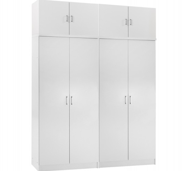 ΣΕΤ 2 ΝΤΟΥΛΑΠΕΣ 2ΦΥΛΛΕΣ ΜΕ ΠΑΤΑΡΙΑ JENNA HM11353.05 ΜΕΛΑΜΙΝΗ ΣΕ ΛΕΥΚΟ 160x43x240Υεκ