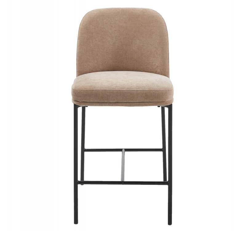 ΣΚΑΜΠΟ ΜΠΑΡ ΜΕΣ.ΥΨΟΥΣ MANIDO HM18427.02 TAUPE ΥΦΑΣΜΑ-ΜΕΤΑΛ.ΜΑΥΡΟΣ ΣΚΕΛΕΤΟΣ 47x54x94Υεκ