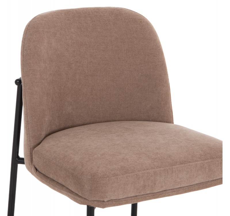 ΣΚΑΜΠΟ ΜΠΑΡ ΜΕΣ.ΥΨΟΥΣ MANIDO HM18427.02 TAUPE ΥΦΑΣΜΑ-ΜΕΤΑΛ.ΜΑΥΡΟΣ ΣΚΕΛΕΤΟΣ 45x55x92Υεκ