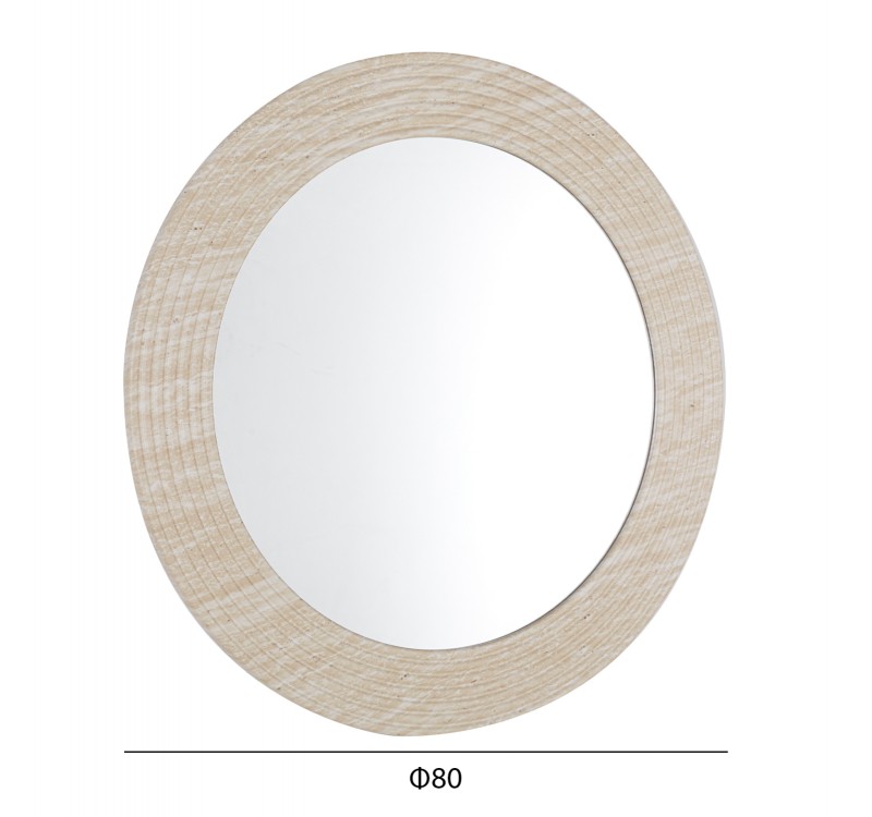 ΚΑΘΡΕΠΤΗΣ ΤΟΙΧΟΥ FONTE HM4880 ΠΛΑΙΣΙΟ MDF ΜΕ PVC ΣΕ ΧΡΩΜΑΤΙΣΜΟ ΤΡΑΒΕΡΤΙΝΑΣ Φ80εκ.