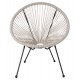 ΣΕΤ ΕΞΩΤΕΡΙΚΟΥ ΧΩΡΟΥ 3ΤΜΧ ACAPULCO HM11861.03 P.E.RATTAN ΕΚΡΟΥ-ΜΕΤΑΛΛΟ ΣΕ ΜΑΥΡΟ