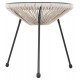 ΣΕΤ ΕΞΩΤΕΡΙΚΟΥ ΧΩΡΟΥ 3ΤΜΧ ACAPULCO HM11861.03 P.E.RATTAN ΕΚΡΟΥ-ΜΕΤΑΛΛΟ ΣΕ ΜΑΥΡΟ
